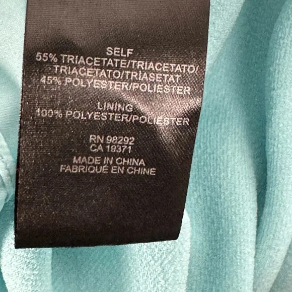Tibi Turquoise Multilayered Cocktail Dress - Picture 10 of 11
